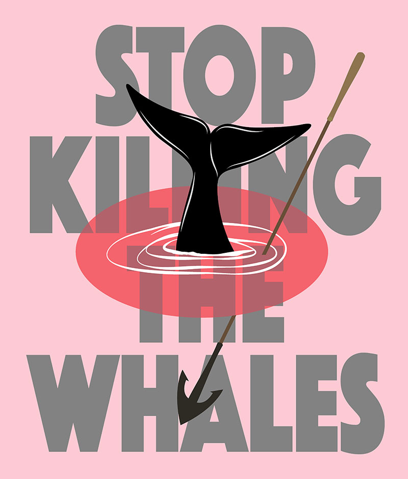 przestań zabijać wieloryby
