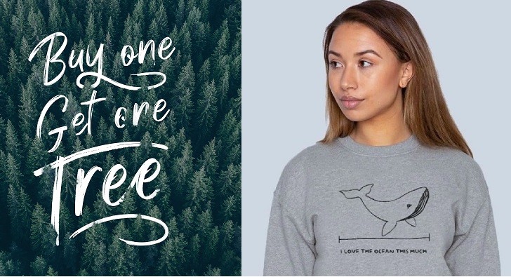 Valentines day, valentines weekend, gifts, charity, t-shirts, save the planet, global warming, free gifts, marine connection, merchandise, whale t-shirt, dolphin t-shirt, buy one get one tree, Teemill
