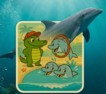 Dolphin, marine park, children's bedtime story, end captivity, marine connection, audio books for children